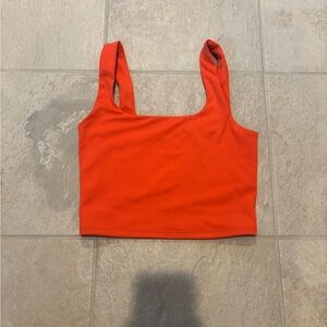 Express orange crop top